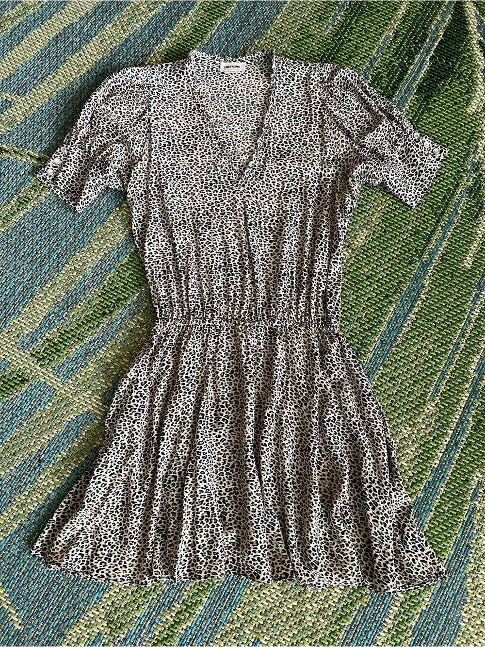 Zadig & Voltaire Leopard Print Mini Dress
